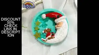 Christmas Silicone Mold Star Squirrel Santa Claus Moon Model Fondant Chocolate Biscuit Dessert Baki