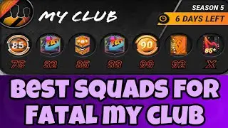 BEST SQUADS FOR 5 SEASON FATAL MY CLUB IN MADFUT 23