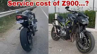 Total service cost of Kawasaki Z900#z900 #service