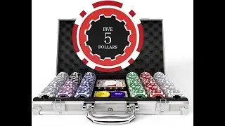 HEITOK 300pcs numbered poker chips set