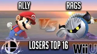 Smash'N'Splash 4  Losers Top 16 -  Ally (mario) vs  Rags (Meta Knight)