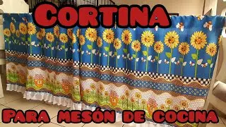 Como hacer cortina para mesón de cocina