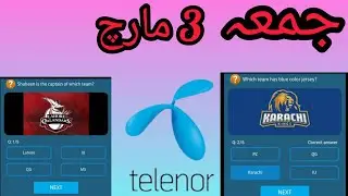 3 March 2023 Questions and Answers | My Telenor Today Questions | Telenor Questions Today Quiz