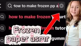 Grwm to make frozen paper asmr #frozen #paper #asmr #hacks #trix #grwm #satisfying 