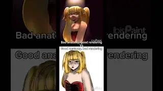 Bad rendering / bad anatomy? #art #deathnote #misaamane #meme #trend #ibispaintx #rendering #anatomy