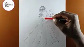 Easy girl drawing  fore new || how to draw #drawing #tutorial 