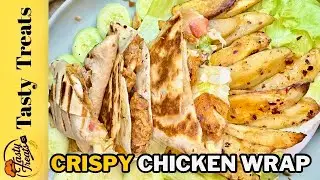 Crispy Chicken Wrap Recipe | Easy Homemade Wraps by Summayya Hamza | Tasty Treats