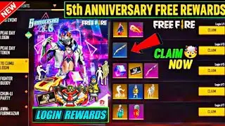 5 ANNIVERSARY FREE REWARDS || FFWS LOGIN REWARDS 2022 || FREE FIRE NEW EVENT TODAY ||