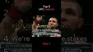 Top 5 UFC Callouts (Part 1)