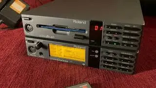 Roland SC-55 Midi module + SB55 Midi Player demo