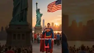 Superman&rsquo;s Wisdom at the Statue of Liberty 🇺🇸✨