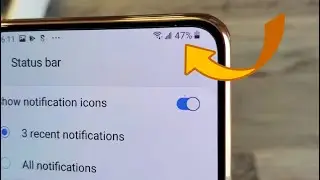 Galaxy A80: How to Add Battery Percentage Sign to Status Bar