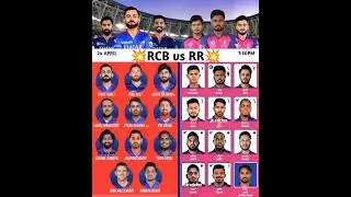 RR vs RCB playing 11.#trending #ipl #ipl2025 #playing11 #shorts #❤️🏏#