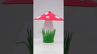 Upcycled Mushroom Lantern 🍄 💡