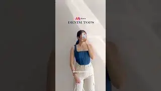 Denim tops summer outfit tops jeans cargos blue top blue jeans