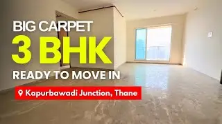 Big Carpet Luxurious 3 BHK Balcony Flat For Sale Near Kapurbawadi Metro Junction, Thane