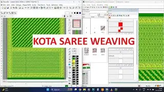 Kota Saree FULL Design video With WEAVING | Rapier jacquard Design | polyester jacquard saree design