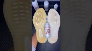 From 💩 to ❄️ Yeezy Cream 350 Restoration! #yeezy #adidas #cream350 #fabessole #solesauce #icysoles