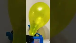ASMR -#124 Popping Yellow Balloon 🎈 #balloonsaddicted #fyp #shorts #ytshorts #1million #asmr