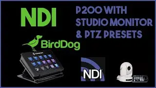 NDI Birddog P2000 Presets with Companion & Studio Monitor