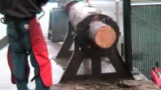 The chainsaw guy log testing Stihl MS 460 Magnum chainsaw 4 20.AVI
