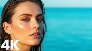 Azure Beach Summer Vibes 2025 💙 Chill Tropical Deep House Mix for Soft Golden Hour Relax
