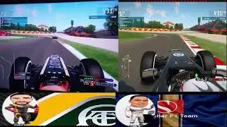 F1 2013 DISPUTA LADO A LADO, RETA FINAL DE CORRIDA @miguelespuna2595 #f12013 #formula1