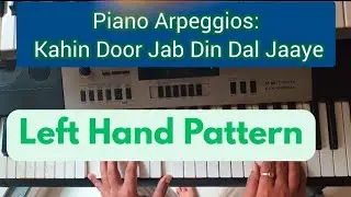 Piano Arpeggios Patterns | Kahin Door Jab Din Dal Jaaye Piano | Piano Tutorial for beginners
