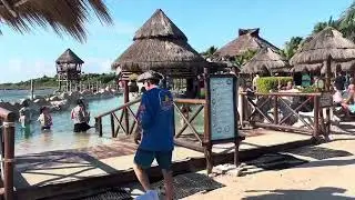 Costa Maya port beach bar 😎