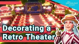 Оформление ретро-кинотеатра для автомобилистов // Disney Dreamlight Valley