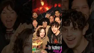 Emma Myers and the cast of Wednesday season 2 at The Nightmare Realm in Dublin