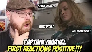 Captain Marvel First Reactions Are Positive...Despite Troll Backlash!!!