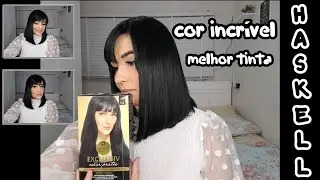 TINTURA HASKELL PRETO AZULADO 1.0\ como deixar o cabelo bem pretinho? melhor tinta preto azulado