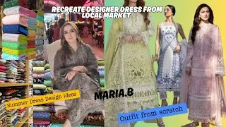 How Recreate Designer Viral Eid Dress~Outfit Scratch~Summer Dress Design~Partywear Dress Design~Shop