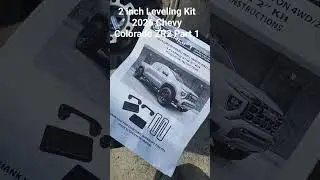 Installing A 2 inch Leveling Kit Chevy Colorado ZR2 #chevroletcoloradozr2 #automobile #levelingkit