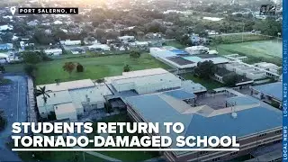Students return to tornado-damaged Murray Middle School