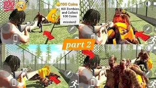 Zombie apocalypse and collect 100 coins in indian bike driving 3d #like #comment #suscribe N1 GAMER