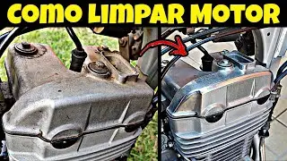 Como Limpar Motor de Moto Encardido