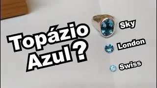 Saiba a diferença antes de comprar! Topázio azul