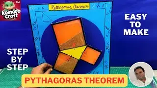 How to Make Pythagoras Theorem Proof Working Model | CBSE Project | Komodo Craft
