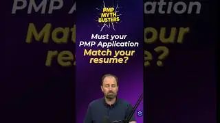Must your PMP application match your resume?