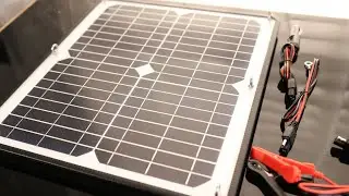 POWOXI Solar Panel Kit 12V 20W Magnetic Trickle Charger