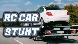 Stunning RC Action: Remote Control Car Drive on to Moving Flatbed Truck