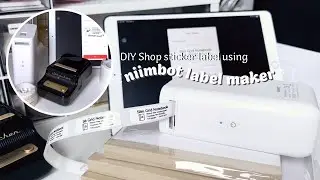 Portable Label Maker | How to use Niimbot  D101 and B21 | DIY sticker labels | No ink printer