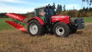 Massey Ferguson 6480 mit  5 Schar Pflug
