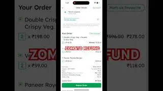 Zomato refund milgaya #refund #zomato #wrongdelivery #wrongprank #productivity #burger #burgerking