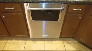 Kitchenaid Dishwasher with Window and Lighted Interior in Action