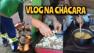 Rotina na Ch&aacute;cara: Plantio de Feij&atilde;o, Polenta no Fog&atilde;o a Lenha e Trabalho com Motosserra! #rual