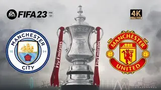 Manchester City vs Manchester United | FIFA 23 PS5 Gameplay | EFL Cup Final [4K 60FPS]