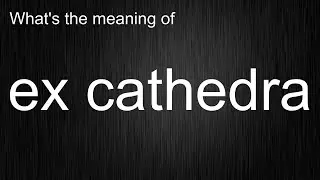 What's the meaning of 